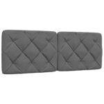 vidaXL Posteľ s LED bez matraca tmavosivá 140x200 cm látka – Obrázok 8