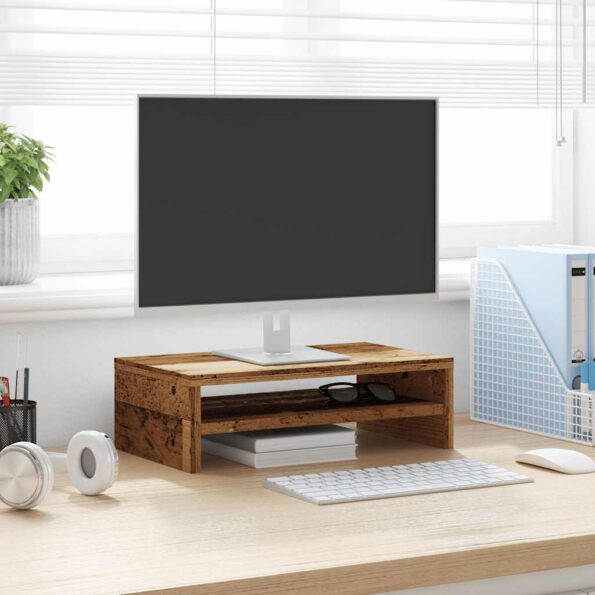 VXL8721158434012_g_en_hd_1.jpg VidaXL Stojan na monitor Old Wood 42x24x13 cm Engineered Wood – Obrázok 3