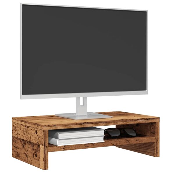 VXL8721158434012_m_en_hd_1.jpg VidaXL Stojan na monitor Old Wood 42x24x13 cm Engineered Wood – Obrázok 1