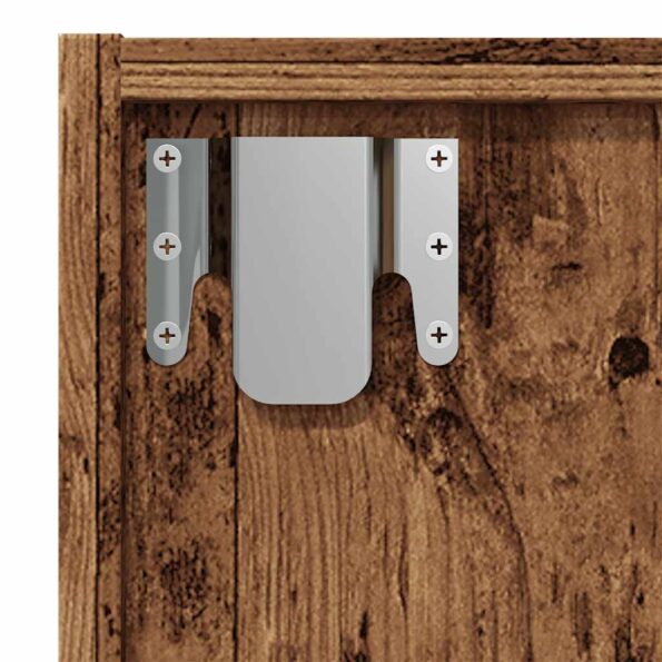 vidaXL skrinka na knihy/TV skrinka Staré drevo 36x30x143cm Drevo – Obrázok 8