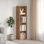 vidaXL skrinka na knihy/TV skrinka Dub Artisan 36x30x143cm Drevo – Obrázok 3