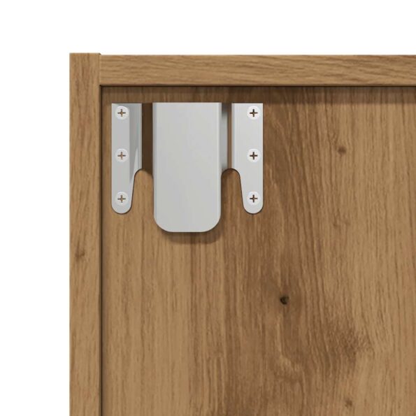 vidaXL skrinka na knihy/TV skrinka Dub Artisan 36x30x143cm Drevo – Obrázok 8