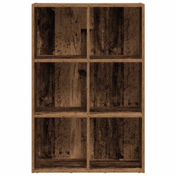 vidaXL skrinka na knihy/príborník Old Wood 66x30x98 cm Engineered Wood – Obrázok 5