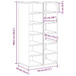 vidaXL vešiak na topánky Artisan Dub 54x34x100,5 cm Konštrukčné drevo – Obrázok 9