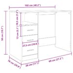 vidaXL Stôl Artisan Dub Artisan 102x76x50 cm Technické drevo – Obrázok 11