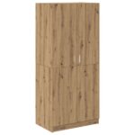 vidaXL Šatníková skriňa Dub Artisan 90x52x200 cm Technické drevo – Obrázok 2
