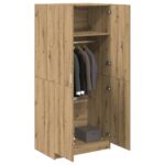 vidaXL Šatníková skriňa Dub Artisan 90x52x200 cm Technické drevo – Obrázok 3