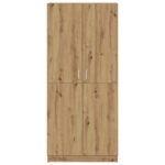 vidaXL Šatníková skriňa Dub Artisan 90x52x200 cm Technické drevo – Obrázok 4