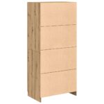 vidaXL Šatníková skriňa Dub Artisan 90x52x200 cm Technické drevo – Obrázok 6