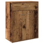 vidaXL Komoda staré drevo 60x30x75 cm kompozitné drevo – Obrázok 2