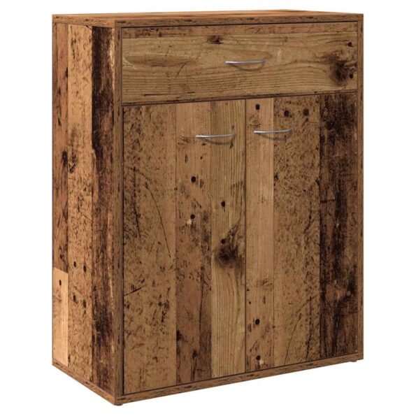 vidaXL Komoda staré drevo 60x30x75 cm kompozitné drevo – Obrázok 2