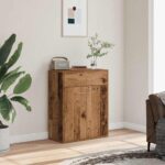 vidaXL Komoda staré drevo 60x30x75 cm kompozitné drevo – Obrázok 3