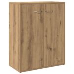 vidaXL Komoda dub artisan 60x30x75 cm kompozitné drevo – Obrázok 2