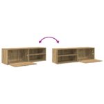 VidaXL TV skrinka Artisan Dub 120x34x37 cm Konštrukčné drevo – Obrázok 8