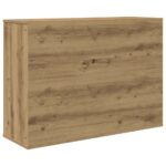vidaXL Komoda dub artisan 90x29,5x65 cm kompozitné drevo – Obrázok 6