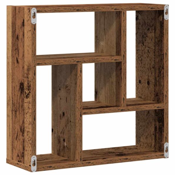 vidaXL Nástenná polička Old Wood 45x16x45 cm Engineered Wood – Obrázok 6