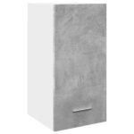 VidaXL Závesná skriňa betónová sivá 30x31x60 cm Konštrukčné drevo – Obrázok 2
