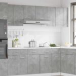 VidaXL Závesná skriňa betónová sivá 30x31x60 cm Konštrukčné drevo – Obrázok 3