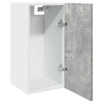 VidaXL Závesná skriňa betónová sivá 30x31x60 cm Konštrukčné drevo – Obrázok 5