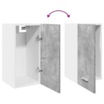 VidaXL Závesná skriňa betónová sivá 30x31x60 cm Konštrukčné drevo – Obrázok 8