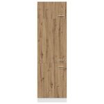 vidaXL Skrinka na chladničku “Lyon” Artisan Dub 60x57x207 cm – Obrázok 6