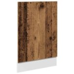 vidaXL Panel do umývačky riadu Old Wood 45x3x67 cm Engineered Wood – Obrázok 2