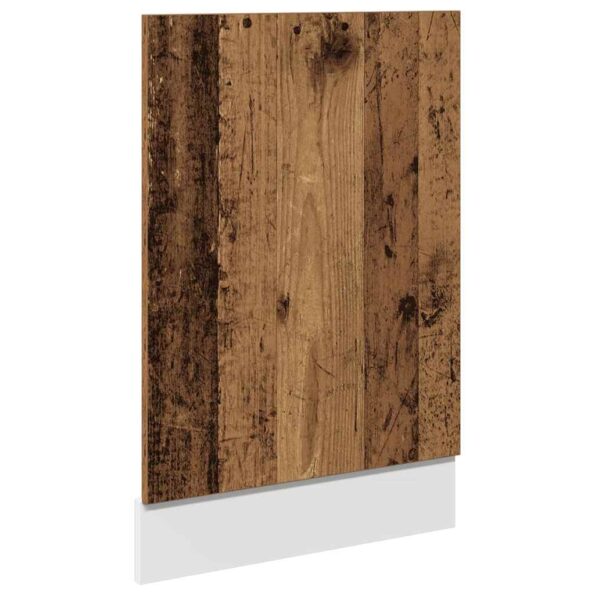 vidaXL Panel do umývačky riadu Old Wood 45x3x67 cm Engineered Wood – Obrázok 2