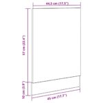 vidaXL Panel do umývačky riadu Old Wood 45x3x67 cm Engineered Wood – Obrázok 8