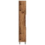 vidaXL Kúpeľňová skrinka Old Wood 30x30x179 cm Engineered Wood – Obrázok 5