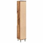 vidaXL Kúpeľňová skrinka Old Wood 30x30x179 cm Engineered Wood – Obrázok 6