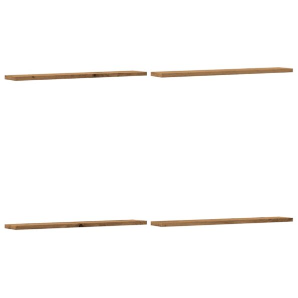 vidaXL Nástenné police 4 ks dub artisan 60x20x1,5 cm kompozitné drevo – Obrázok 2