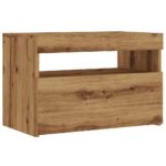 vidaXL TV skrinka s LED dub artisan 60x35x40 cm kompozitné drevo – Obrázok 6