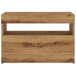 vidaXL TV skrinka s LED dub artisan 60x35x40 cm kompozitné drevo – Obrázok 7