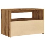 vidaXL TV skrinka s LED dub artisan 60x35x40 cm kompozitné drevo – Obrázok 9