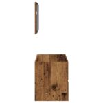 VidaXL Kúpeľňová skrinka so zrkadlom Old Wood Tried Wood – Obrázok 5