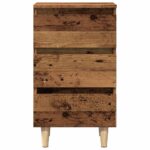 vidaXL Nočná skrinka Old Wood 40x35x69 cm Engineered Wood – Obrázok 4