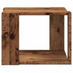 vidaXL konferenčný stolík Old Wood 40x40x30 cm Konštrukčné drevo – Obrázok 4
