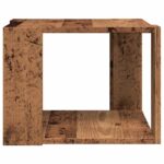 vidaXL konferenčný stolík Old Wood 40x40x30 cm Konštrukčné drevo – Obrázok 5