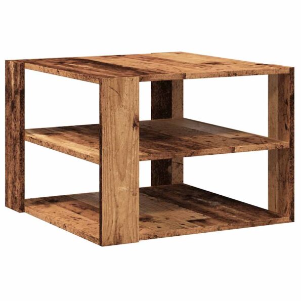 vidaXL konferenčný stolík Old Wood 58x58x40 cm Konštrukčné drevo – Obrázok 6