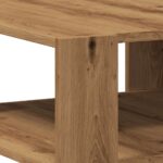 vidaXL Konferenčný stolík Artisan Dub 58x58x40 cm Konštrukčné drevo – Obrázok 7