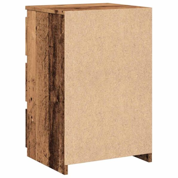 vidaXL Nočná skrinka Old Wood 40x35x62,5 cm Engineered Wood – Obrázok 7
