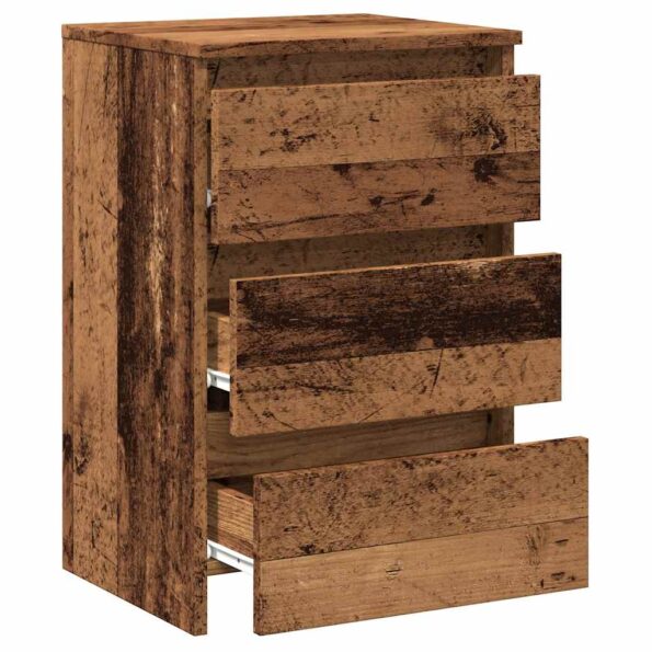 vidaXL Nočná skrinka Old Wood 40x35x62,5 cm Engineered Wood – Obrázok 8