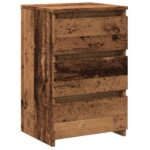 vidaXL Nočné skrinky 2 ks Staré drevo 40x35x62,5 cm Konštrukčné drevo – Obrázok 4