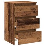 vidaXL Nočné skrinky 2 ks Staré drevo 40x35x62,5 cm Konštrukčné drevo – Obrázok 8