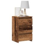 vidaXL Nočné skrinky 2 ks Staré drevo 40x35x62,5 cm Konštrukčné drevo
