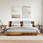 vidaXL Nočné skrinky 2 ks Staré drevo 50x30x51,5 cm Konštrukčné drevo – Obrázok 3