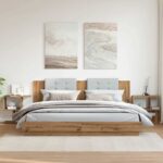 vidaXL Nočné skrinky 2 ks Dub Artisan 50x30x51,5 cm Drevo – Obrázok 3