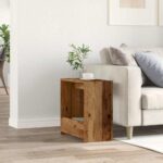 VidaXL Príručný stolík Old Wood 50x26x50 cm Engineered Wood – Obrázok 3