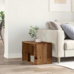 VidaXL Príručný stolík Old Wood 59x36x38 cm Engineered Wood – Obrázok 3