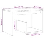 VidaXL Príručný stolík Old Wood 59x36x38 cm Engineered Wood – Obrázok 9